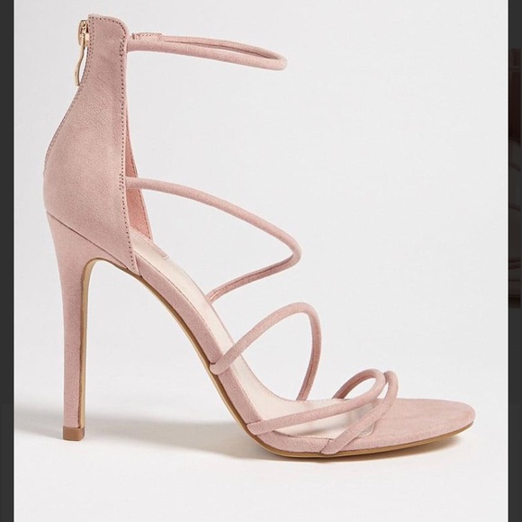 NWT/FOREVER 21 BLUSH STRAPPY HIGH HEEL SANDAL SZ:7 - Picture 8 of 8